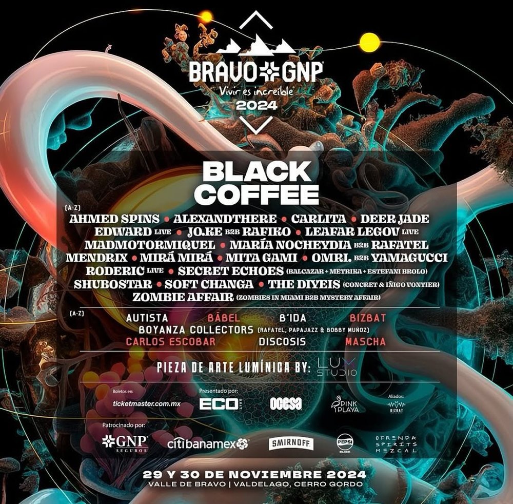 Bravo GNP festival lineup featuring Boyanza Collectors